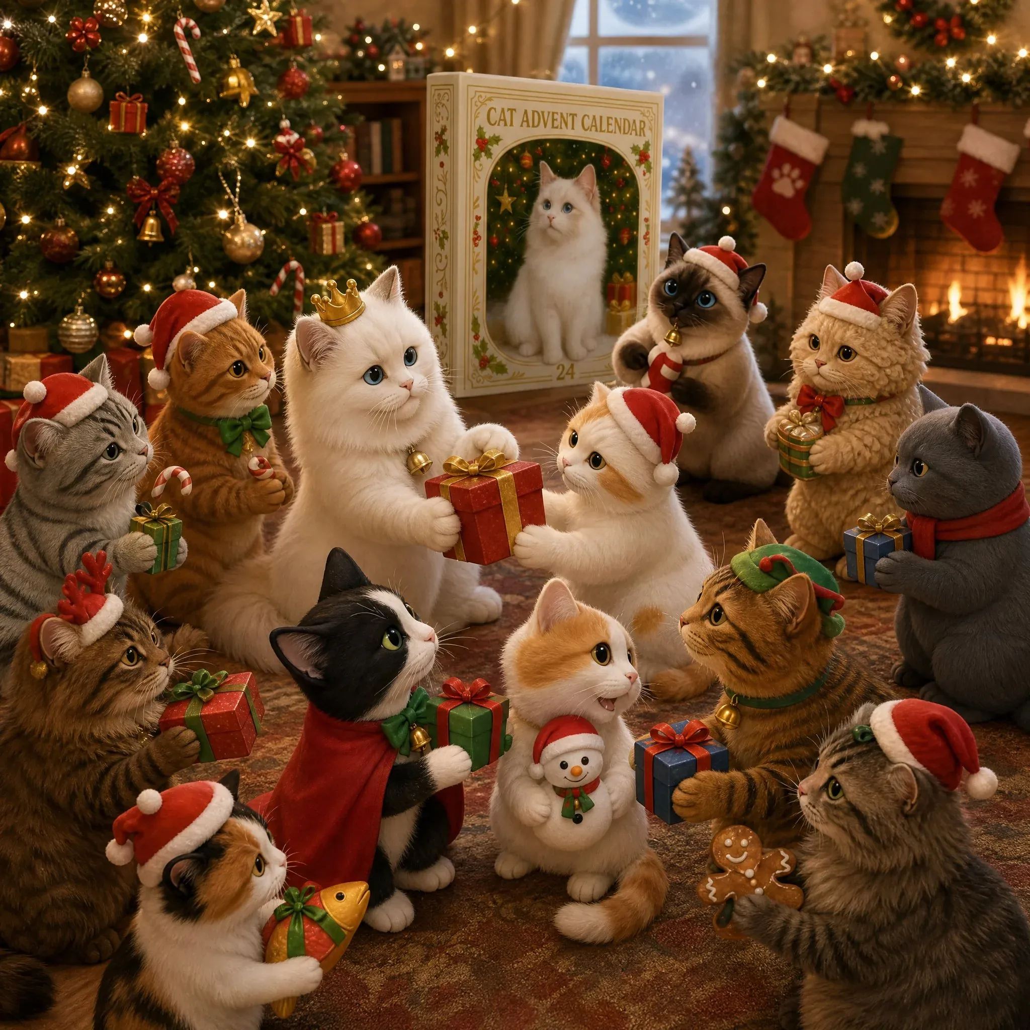 Cat Advent Calendar 2026 – 24 Cat Pendants product detail